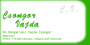 csongor vajda business card